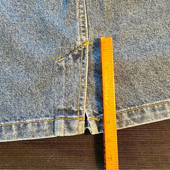 VINTAGE~  (8) Calvin Klein ,Stone Wash Denim, Pencil Skirt, made in USA - Picture 2 of 9